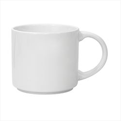 DX8126 14 Oz. White Metro Ceramic Mug With Full Color Custom Imprint